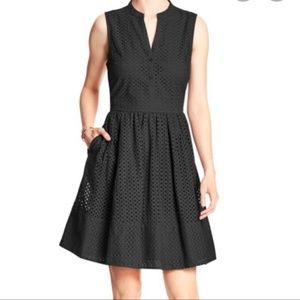 Banana Republic Sleeveless Eyelet Dress - Size 8